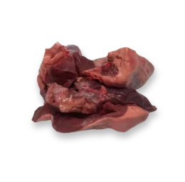 Cuore di struzzo a pezzi